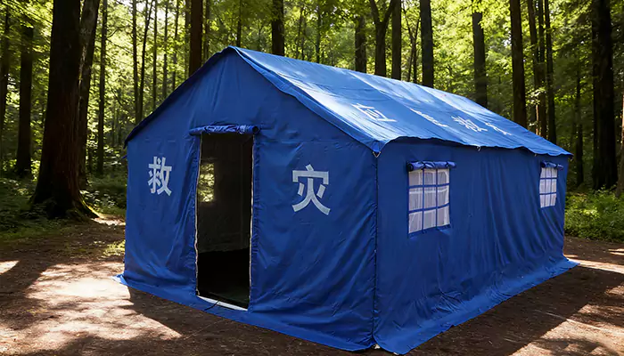 Tendas de ajuda emergencial fortalecem a linha de defesa para salvaguardar vidas